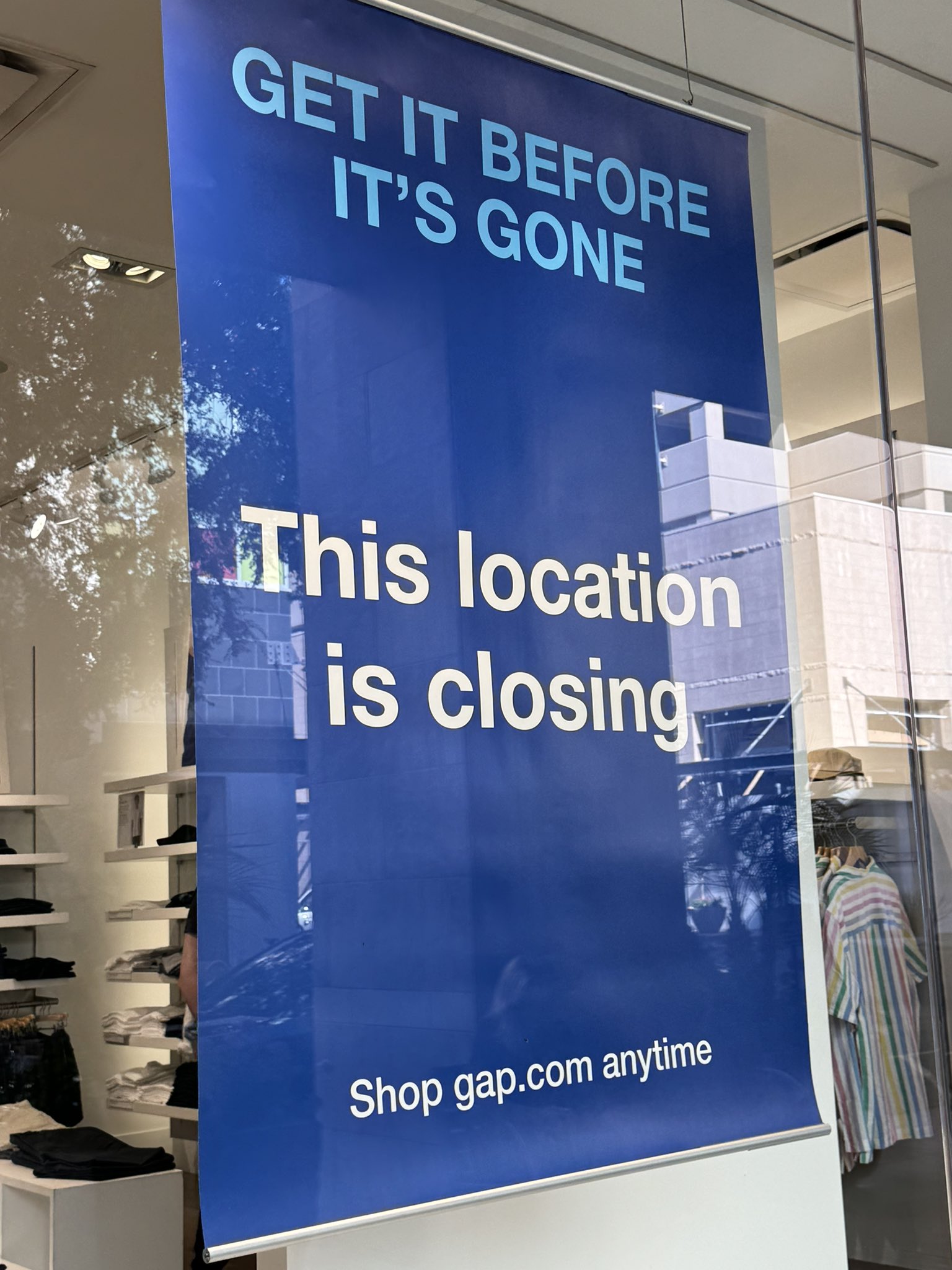 Neil Saunders on X The last full line Gap store in the whole of Arizona is closing. Once it shuts only Gap Factory outlets will remain in the state. That Gap can t