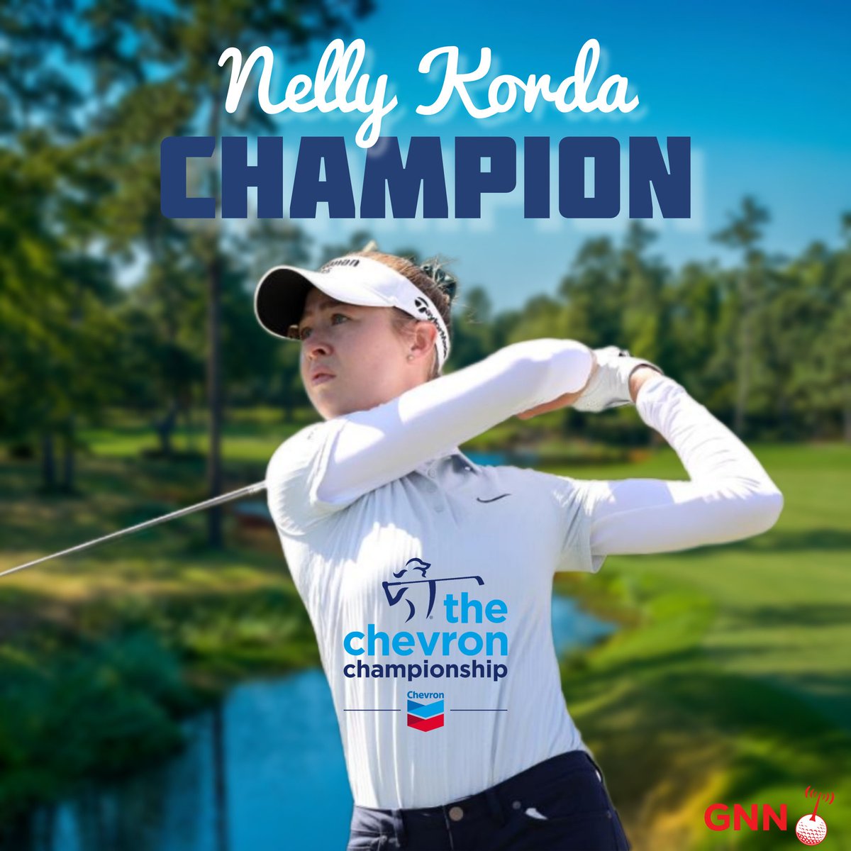 Five in a row! Nelly Korda wins her second-career major at The Chevron Championship Full results: thegolfnewsnet.com/golfnewsnettea…