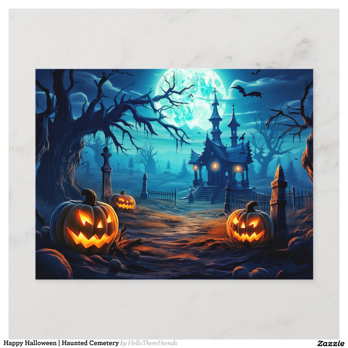 Happy Halloween | Haunted Cemetery Postcard→zazzle.com/z/4p9459iu?rf=…

#Postcards #Hello #Stationery #HappyHalloween #Halloween #Pumpkins #Halloween2024 #TrickOrTreat #HauntedHouse #Zazzle #Graveyard #Horror