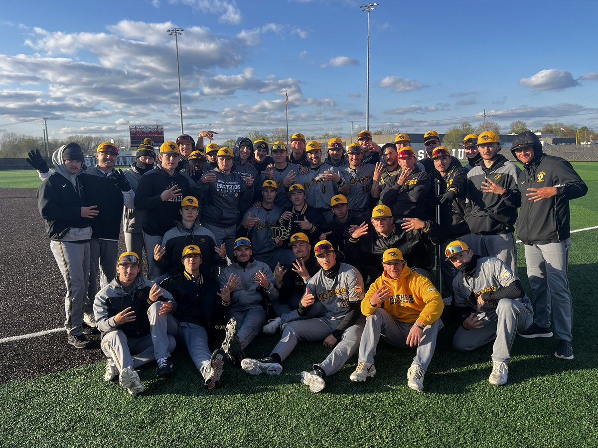 ODU_Bullpen's tweet photo. Panthers Sweep MaLLLLone! We win game 4, 8-2. @HoerstenJared and @s_chapman9 split the #KingOfTheValley chain for both dealing on the bump! Back Tuesday for 2 @ Cedarville!
#104Days #Shohei https://t.co/6Q5lJaVKru
