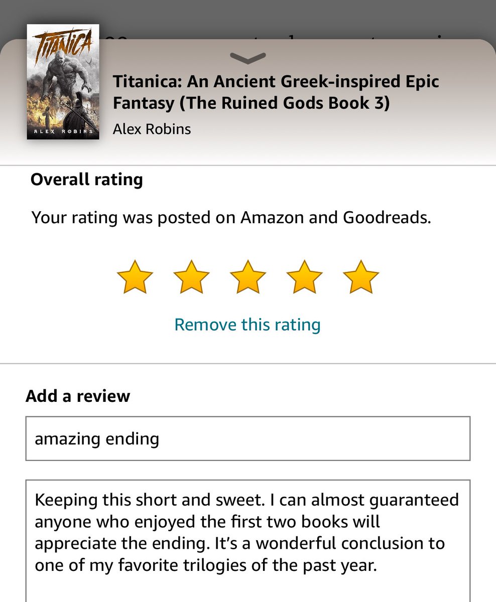 Just finished Titanica by @stumbleine44 Absolutely nailed the ending of this trilogy.