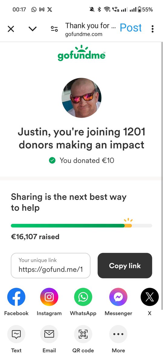 Not a lot this time  but I have posters to buy tomorrow. Warren is the real hero and we all know it.
gofund.me/154352a5
Apparently the Gardai have told him not to talk about his heroic actions, singlehandedly wrestling the knife from the Algerian child stabber, until the