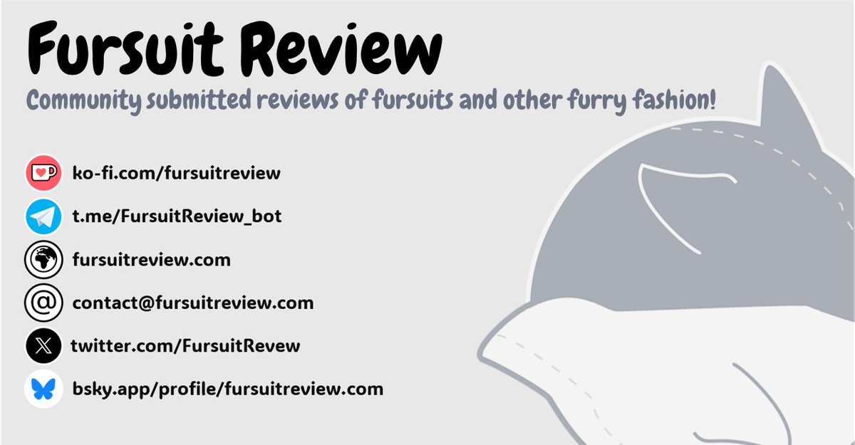 Fursuit Review (@fursuitreview) on Twitter photo Operating since 2015, FursuitReview.com is the website for honest, insightful reviews of fursuits and other furry items.
โกSubmit a review: forms.fursuitreview.com
โฅPlease consider supporting us: ko-fi.com/fursuitreview Operating since 2015, FursuitReview.com is the website for honest, insightful reviews of fursuits and other furry items.
โกSubmit a review: forms.fursuitreview.com
โฅPlease consider supporting us: ko-fi.com/fursuitreview