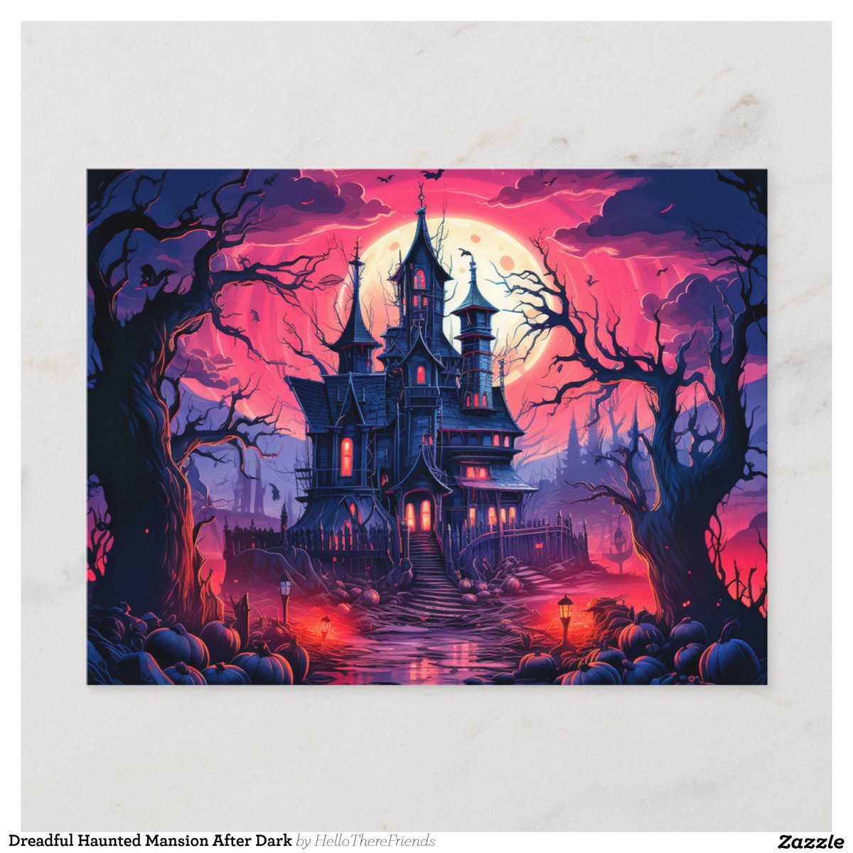 Dreadful Haunted Mansion After Dark Postcard→zazzle.com/z/82niqybp?rf=…

#Postcards #Hello #Stationery #HappyHalloween #Halloween #Pumpkins #Halloween2024 #TrickOrTreat #HauntedHouse #Zazzle #Spooky #Horror #Gothic