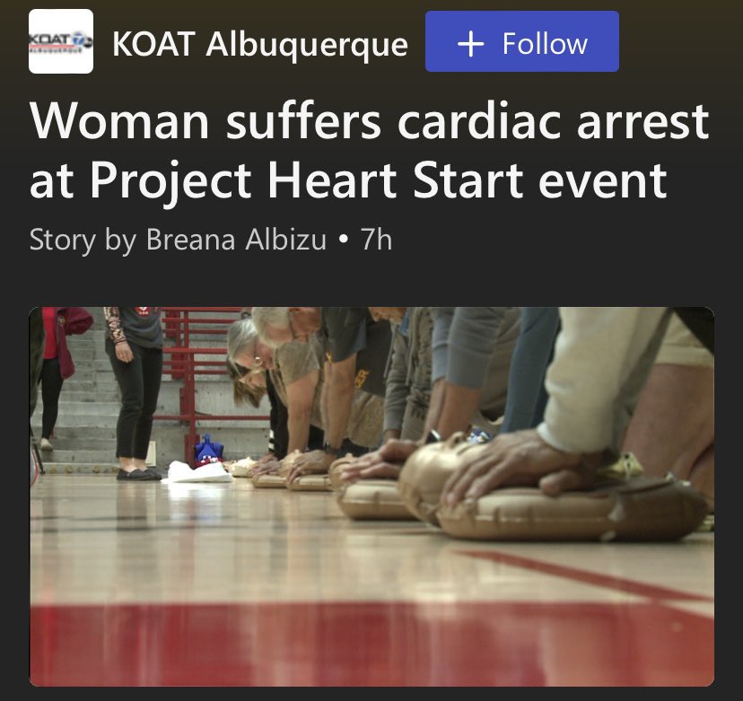 'She's now on the way to the heart hospital, so you never know when a cardiac arrest is going to happen,' he said. Just yet another example on how dire situations like these can truly be. msn.com/en-us/health/o…