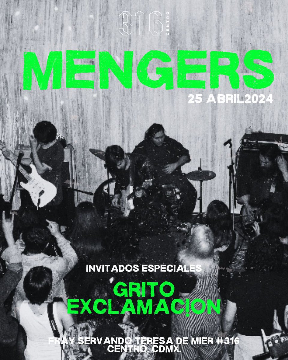 Mengers se va de gira a Europa y está fecha será su despedida de México! Les sugerimos reservar con anticipación su lugar porque nuestro cupo es muy limitado y los accesos se van a ir rápido ⚡️⚡️⚡️⚡️⚡️⚡️⚡️⚡️⚡️⚡️⚡️⚡️⚡️