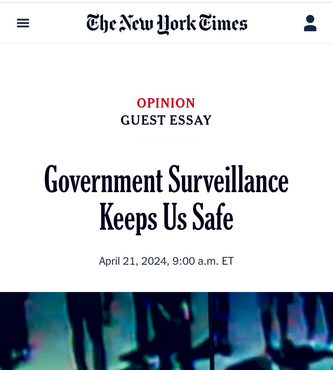 Government surveillance keeps them safe.