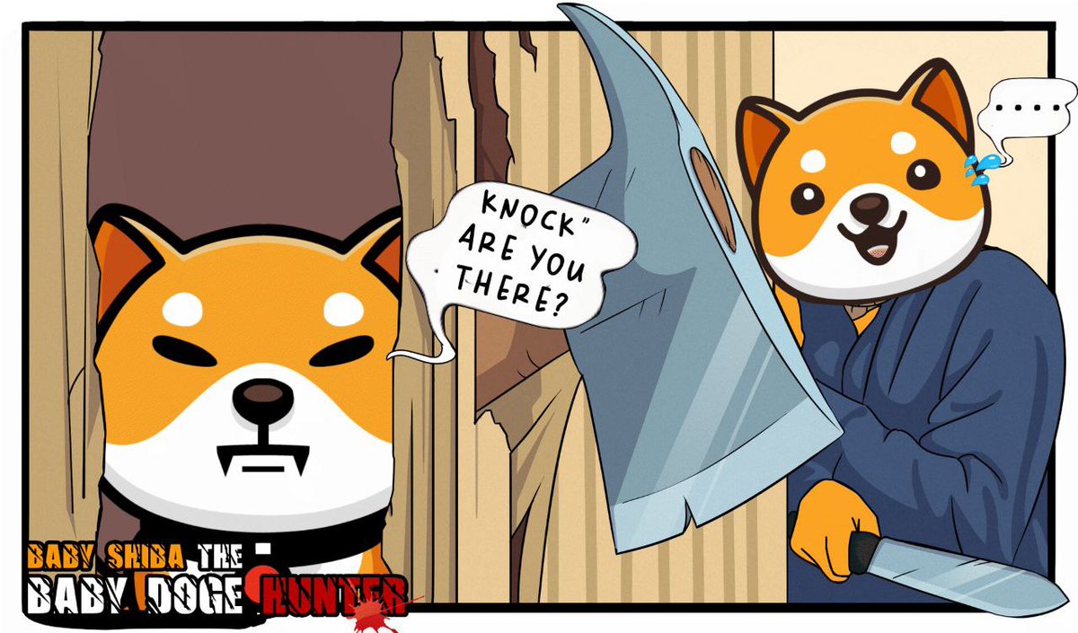 Knock knock, babydoge. Hideout time is over! 🐕 

#BABYSHIB #BABYSHIBARMY