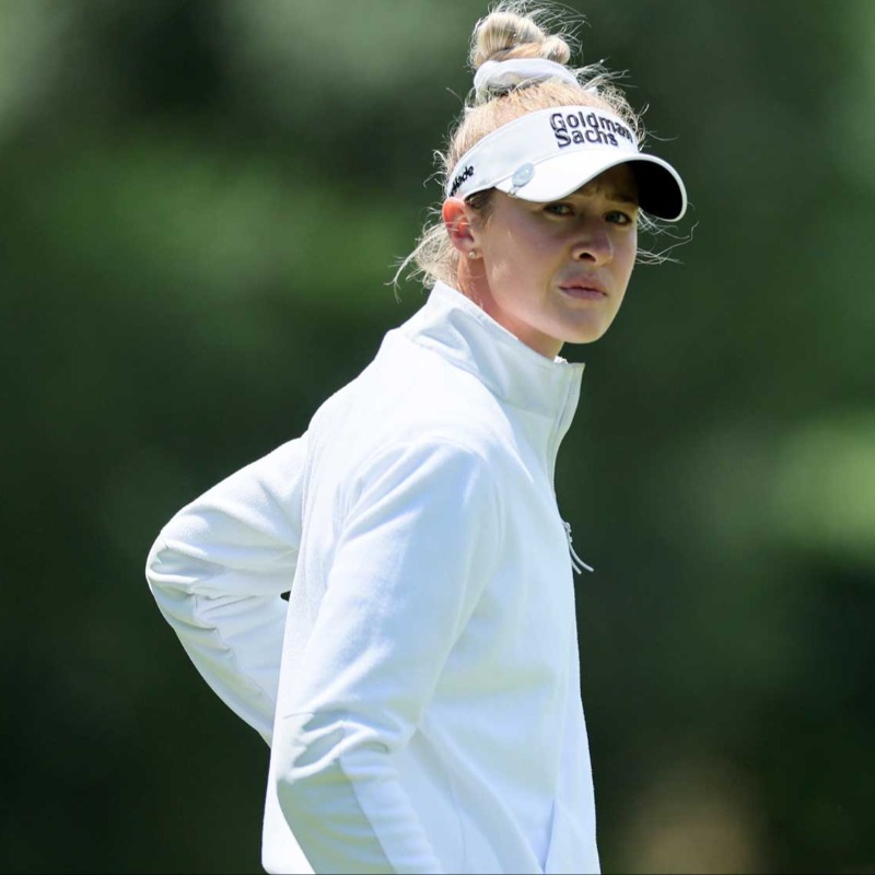 LPGA's tweet photo. ICYMI (unlikely): @NellyKorda has now gone five-for-five ✋➡️✋

She becomes just the third player since 1978 to win five consecutive events on the LPGA Tour, joining Nancy Lopez (1978) and Annika Sorenstam 😮‍💨

FULL STORY ⬇️ https://t.co/nKMi8BuJQA