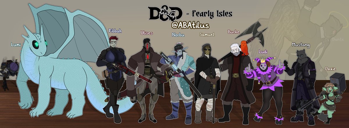 [D&D] Gang all lined up!