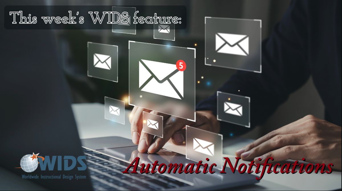 A lot happens during the day - so getting an email notification as a reminder ensures nothing slips through the cracks. WIDS automates notifications for key curriculum activities so you can trust WIDS to keep you in the loop! wids.org