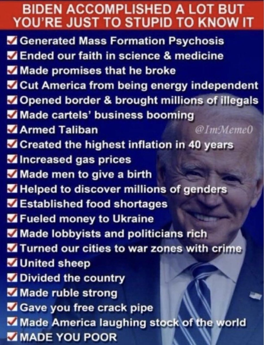 Stop saying Biden hasn’t done anything. Here’s a partial list of some of his biggest accomplishments!