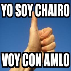 Soy orgullosamente Chairo!!.😎 #ClaudiaPresidenta