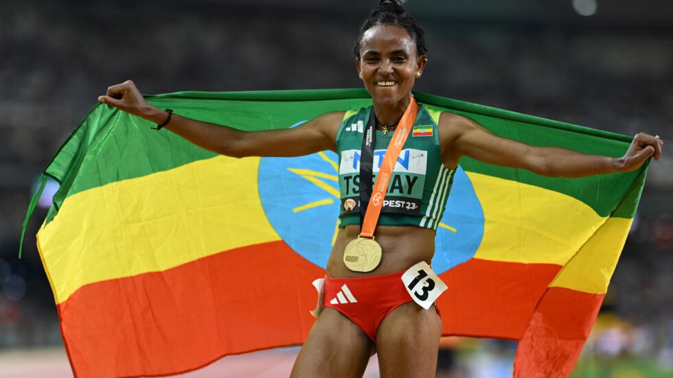 @RasIbex It's one of my favorite Ethiopian athletes, Gudaf Tsegay.