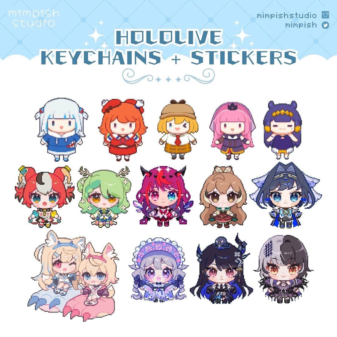 ☘️ DreamHack Melbourne Catalog ☘️TABLE 51 🧵

If you are going to Dream Hack Melbourne this weekend, you can get your hand on some super kawaii Hololive #pixelart merch from me! See you there 🤍

🗓️ 26-28 April 2024
📍Rod Laver & Margaret Court Arenas, Melbourne Park