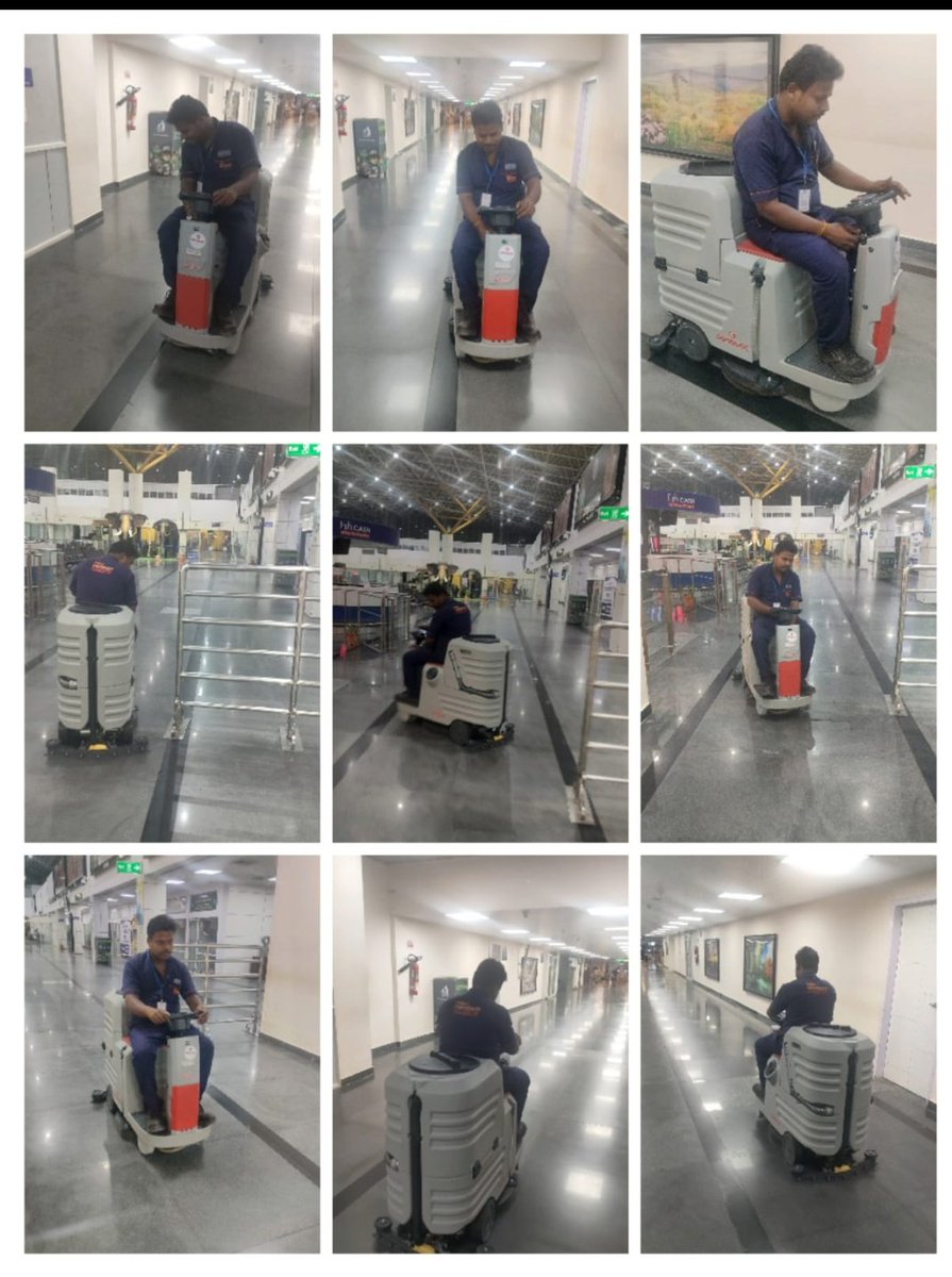 @aaicbeairport we are committed to providing the highest quality of cleanliness by using mechanized environmental support services. @AAIRHQSR @AAI_Official