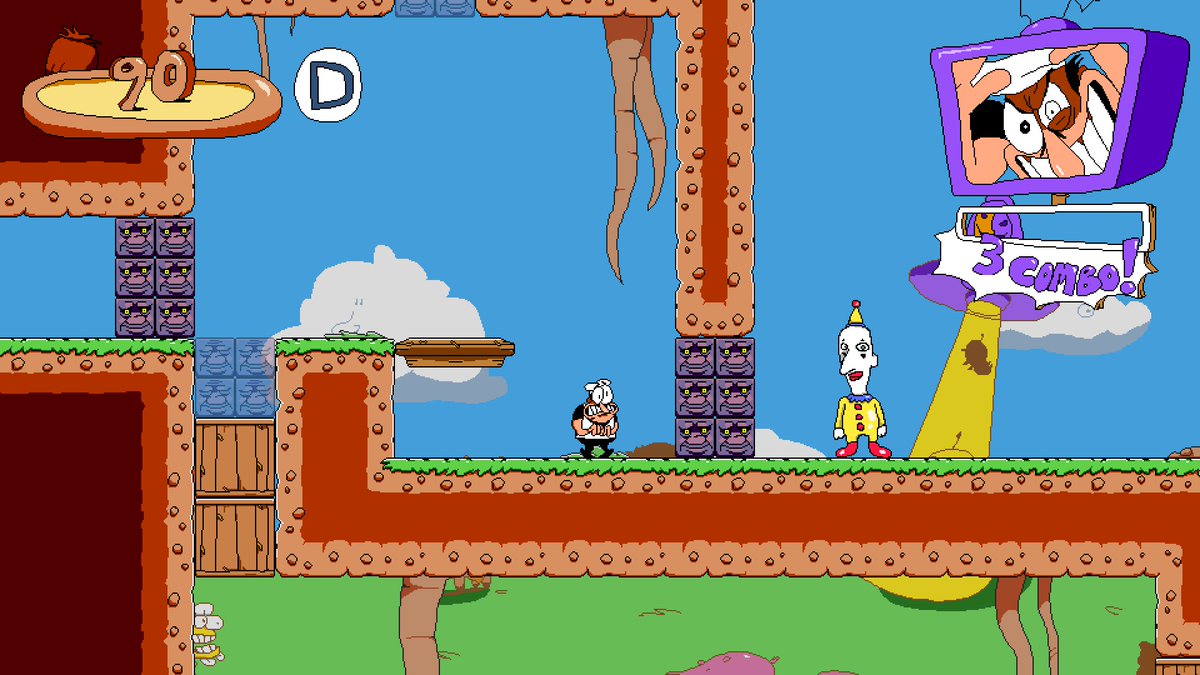 Egg_3207's tweet photo. i was playing pizza tower and saw this strange character blocked behind a wall

does anybody know what it is and what it does? https://t.co/qpcESbGxoF