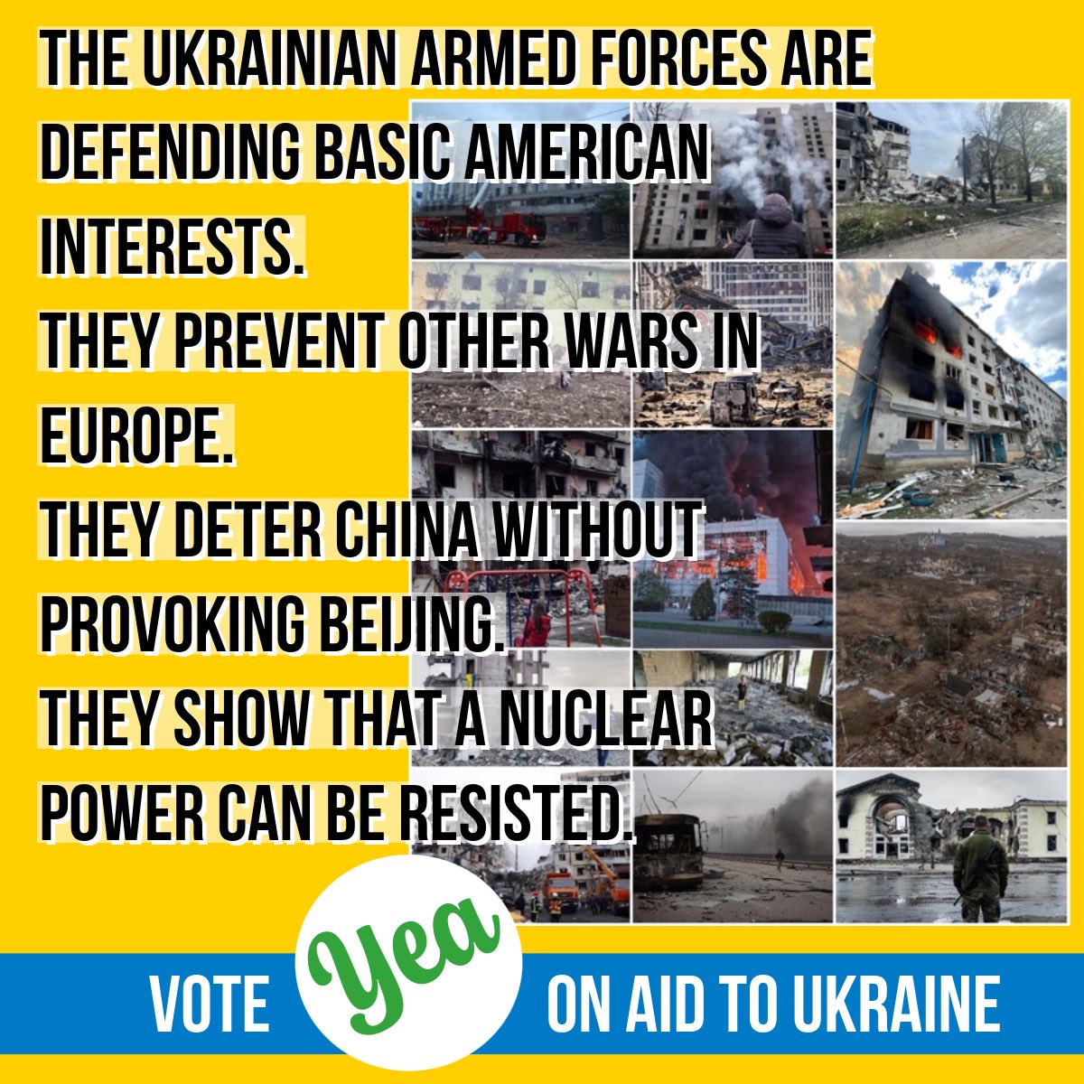 Dear @SenHydeSmith , the legislation before the Senate provides clear directives on oversight of US aid to Ukraine. Ukrainians are actively and heroically defending global stability and freedom. Please stand with them at this crucial time. Please vote YEA on aid to Ukraine.