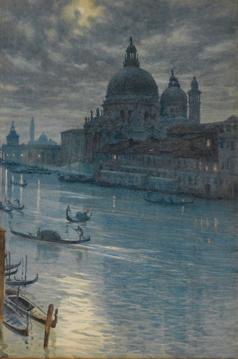 Edward John Poynter
'Moonlight Scene, Venice'
1879