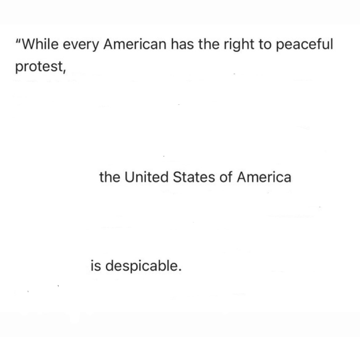wow, surprising statement from the White House on the protests at Columbia University against the genocide in Palestine!