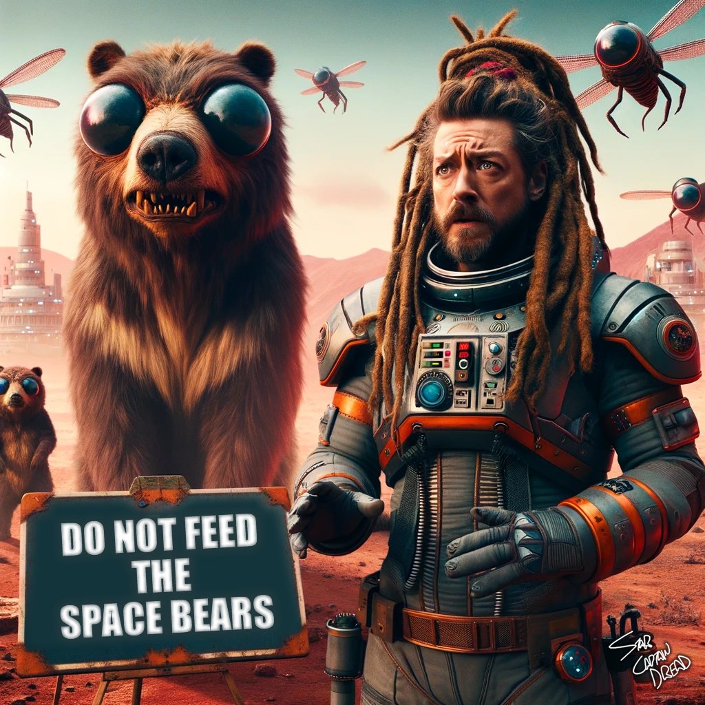 StarCptnDread's tweet photo. #CosmicEcosystem Rules
#1 Don't Feed the Space Bears
#2 We may need assert Cosmic Stewardship & Cosmic Justice to protect our colonies!
PS Govts are making #Disclosure alot harder than it need be!
#CosmicPrivateers #CosmicFrontiers πΈπ΄ββ οΈ
#CosmicRepublicOfEarth #CosmicDemocracy
#ufox #uapx #ufos #uaps #space #futurism #ufo
