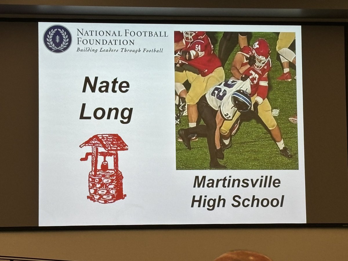 CoachDug's tweet photo. Congrats @natelong73 on your @NFFNetwork Scholar Athlete Award.  
We are beyond proud of you.  Thank you for being ELITE in everything you do! https://t.co/lIy7EQIL9k