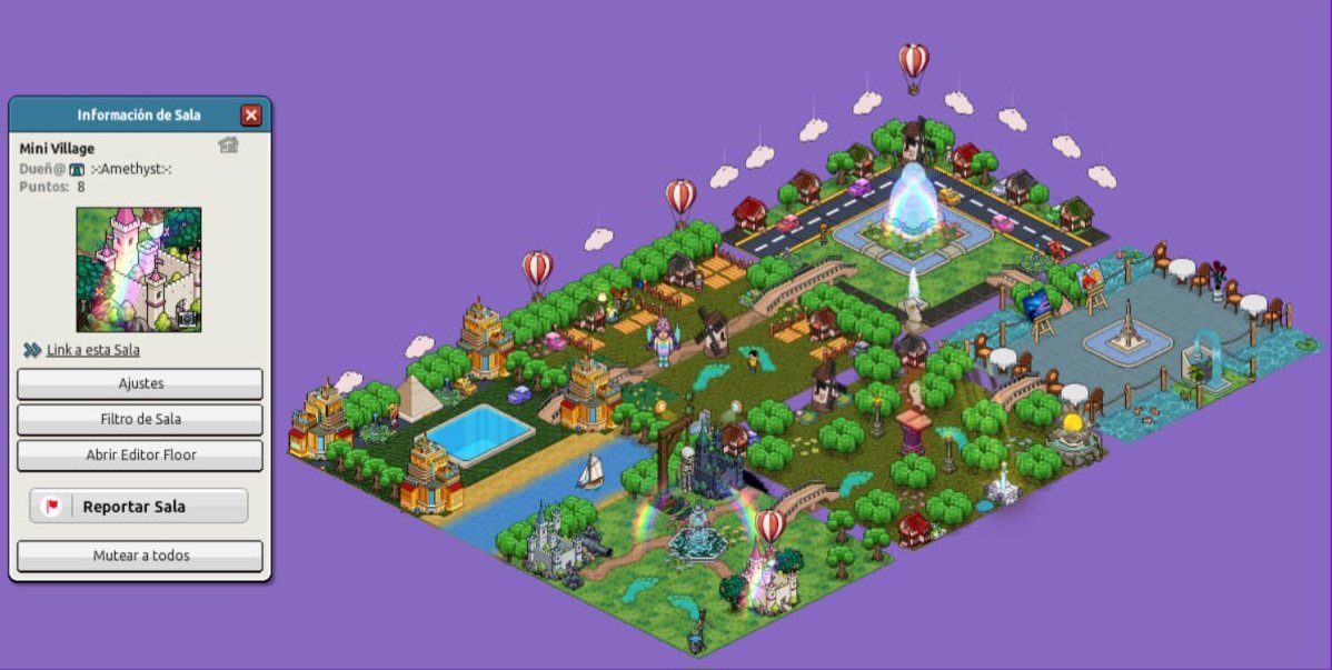 Concurso Minimundo 💜
<a href="/ESHabbo/">Habbo ES/MX</a> <a href="/Habbo/">Habbo</a>
Participante: :-:Amethyst:-:
Link de Sala: habbo.es/room/124672779