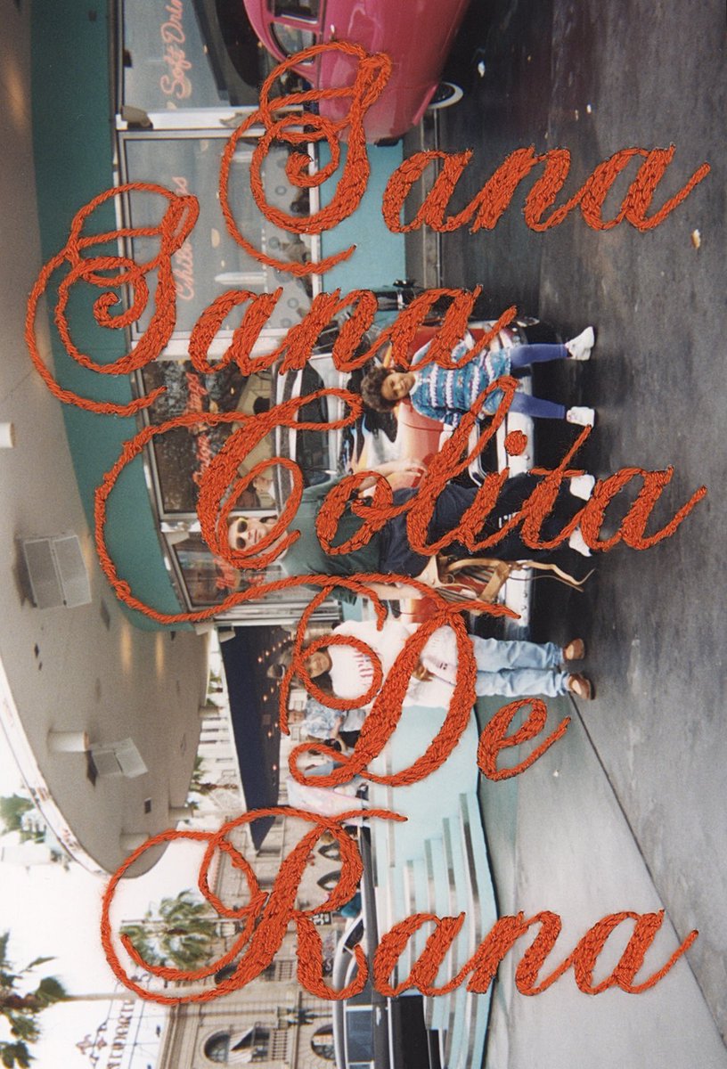 daniela0spector's tweet image. Embroidered a phrase from childhood onto family photos.