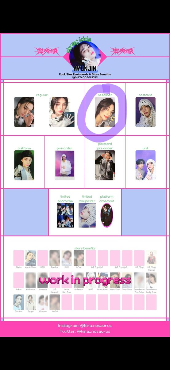 SsunshineKZ's tweet photo. Wtt Stray Kids Rock Star
Headliner Ver. 
(US&amp;Canada preferred)

Have: See first photo
Want: Hyunjin &amp; Han

DM if interested!! :)

#wttstraykids #wttskz #wttskzrockstar https://t.co/g1mCmxcP0u