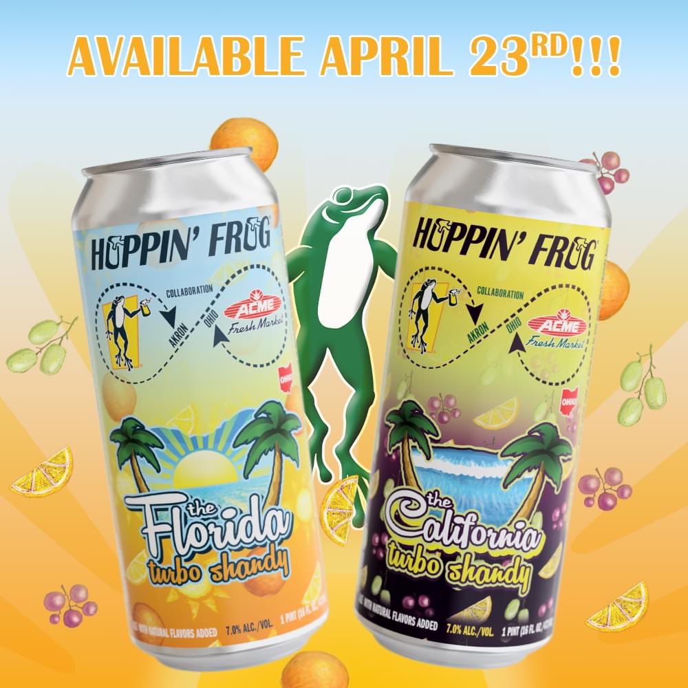 Dive into the fun bright citrus flavors of these two iconic beers! These special releases will be available starting Tuesday, April 23rd!

HoppinFrog.com

#ohiobeer #beerlover #beerlovers #craftbeerlife #craftbeerlover #akronbeer #ohiocraftbeer #beer @acmefreshmarket