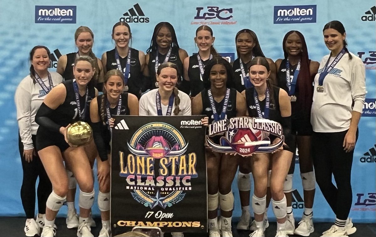 The CHAMPS Are Here 🏆🥇🏐 @HoustonSkyline 17 Royal handled their “biznezzz” at the Lone Star Classic this weekend in Dallas. Another GOLD Ball. This makes #4 this season. Super Proud of my baby, her teammates and coaches. #quadruplequalified 👀👀