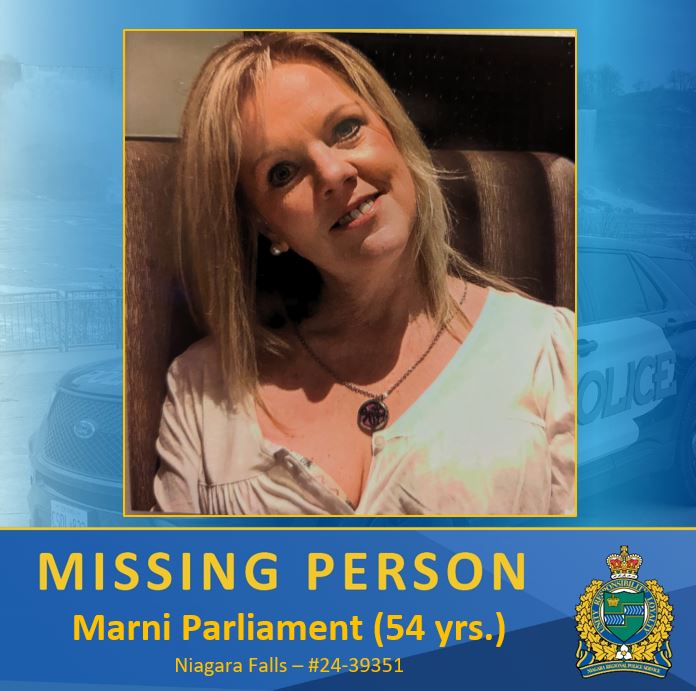 Search continues for a Missing Woman from Niagara Falls, Ontario - Marni Parliament, 54 - #NiagaraFalls #Ontario #missingperson #missingpeoplecanada missingpeople.ca/search-continu…