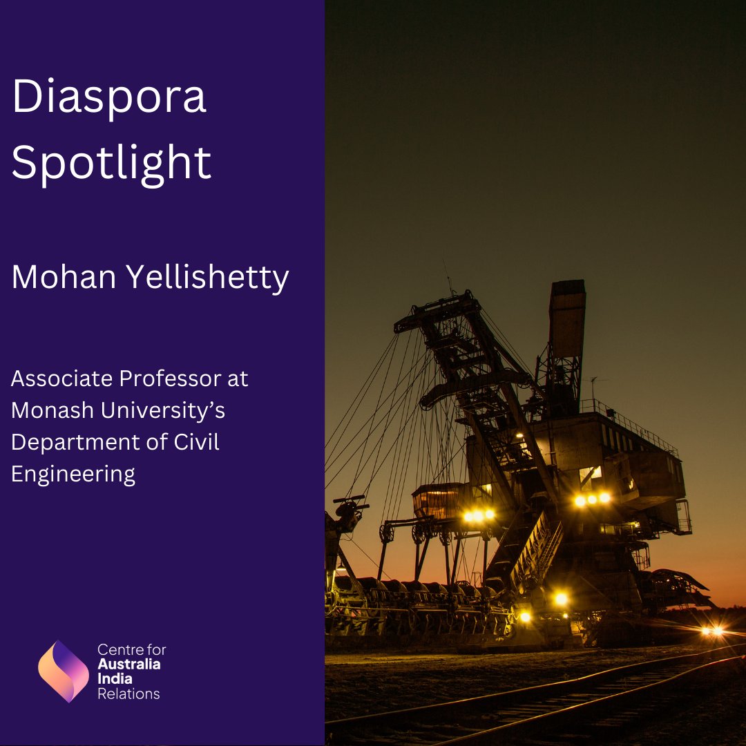 Monash University Associate Professor Mohan Yellishetty is a leading expert in sustainable mineral resources and has played a key role in the knowledge exchange in the 🇦🇺🇮🇳 bilateral partnership. monash.edu/engineering/mo…