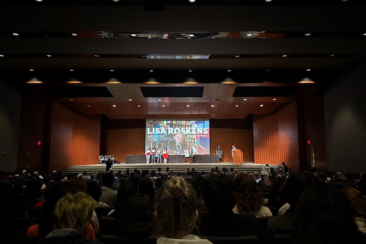 Today was the best day because @ILPC10 honored the absolute best person. Congratulations <a href="/LearningWithMe/">Lisa Roskens</a> for being the 2024 Max R. Haddick Journalism Teacher of the Year! Your kindness. Your faith. Your strength. I am honored to call you a friend. You make us all stronger.