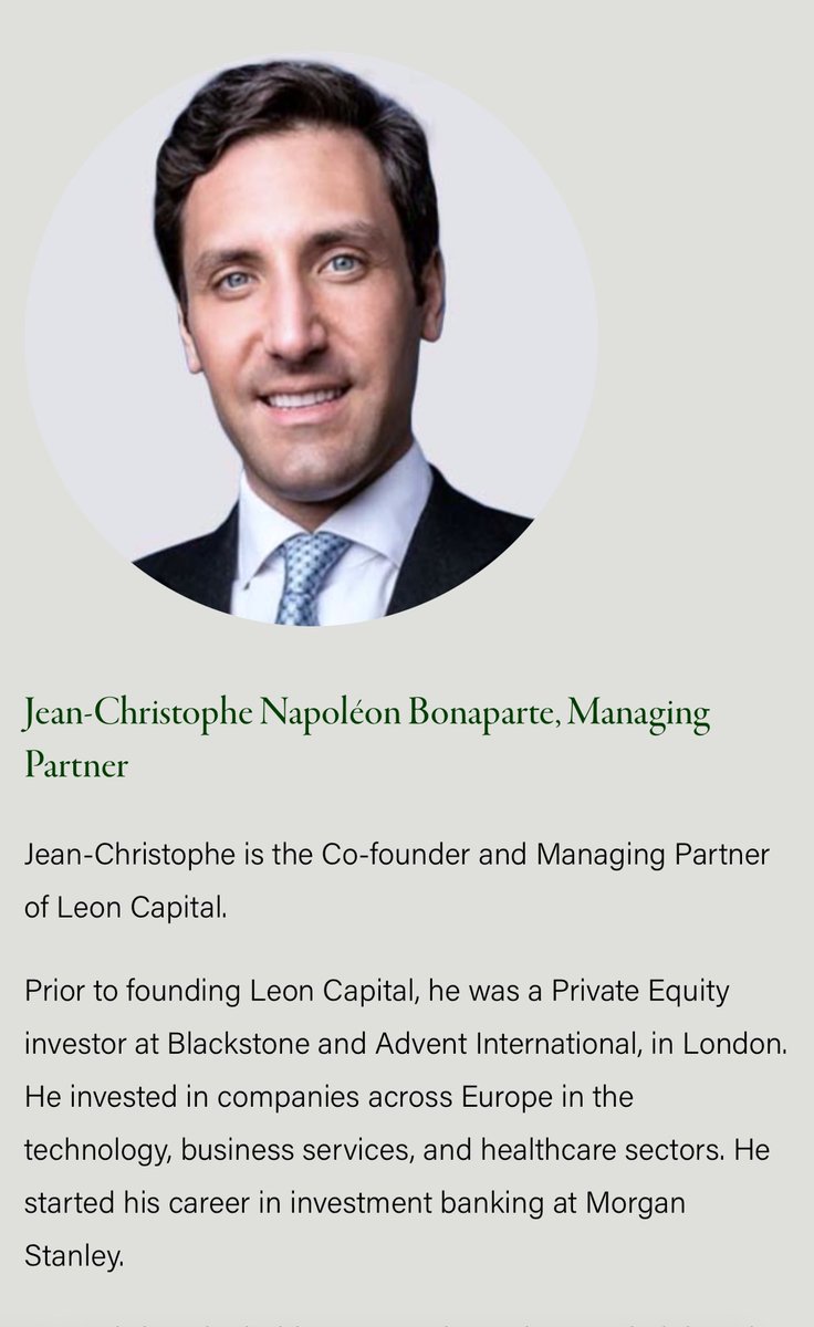 WillManidis's tweet photo. napoleon bonaparte’s heir runs a search fund to buy small cap services business https://t.co/NGMTYppewu