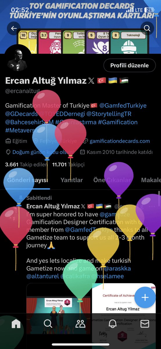 Bugünkü pazartesi sendromunuza ben iyi geleyim yaşgünüm ve profilime girip balon patlatanlardan bazılarının oyunlaştırma ile ilgili dileklerini cevap olarak yazsınlar gerçekleştireceğim🎁🙏