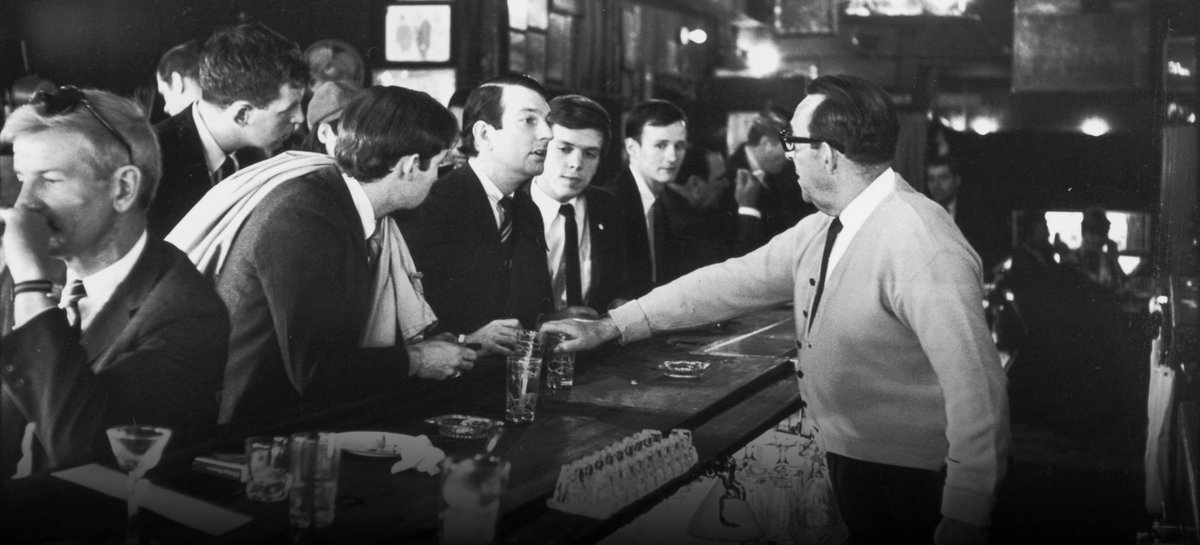 Today in history, 1966: Dick Leitsch, Craig Rodwell and John Timmons publicly identify themselves as gay and demand to be served at Julius’ Bar in New York’s West Village. The “Sip-In” challenged the widespread practice of banning gay customers from bars.

#ResistanceRoots