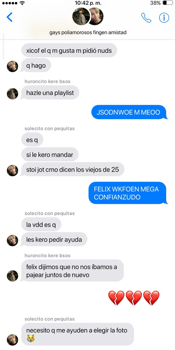 mnhktito's tweet photo. — Monogamia o bala
#Hyuninau #Jeonglixau #Hyunlixau

Dónde Jeongin empieza a sentir atracción por sus dos mejores amigos, Hyunjin y Felix, después de joder con mandarse nudes https://t.co/HGVtKU3IH7