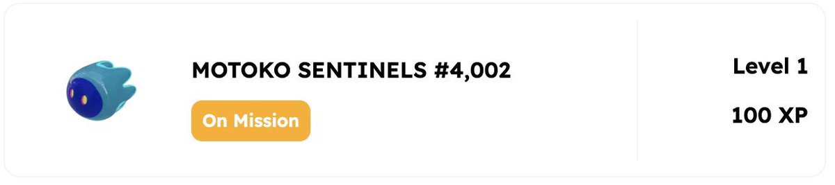 #Motoko Sentinels are pre-mining $BTC Runes! 

Find a Sentinel with XP on <a href="/bioniqMarket/">bioniq</a> ? 

Runes are directly tied to the Sentinels XP - meaning their Runes are up for grabs!