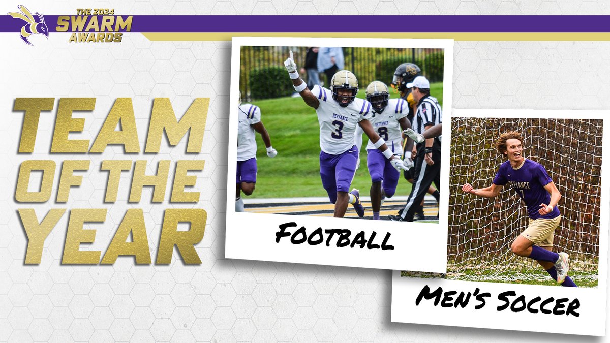 Defiance College Athletics (@dc_athletics) on Twitter photo And lastly, the big one. Congrats to both <a href="/DefiCollegeFB/">Defiance College Football</a> and <a href="/DefiCollegeMSOC/">Defiance College Men's Soccer</a> for being named Teams of the Year! And lastly, the big one. Congrats to both <a href="/DefiCollegeFB/">Defiance College Football</a> and <a href="/DefiCollegeMSOC/">Defiance College Men's Soccer</a> for being named Teams of the Year!