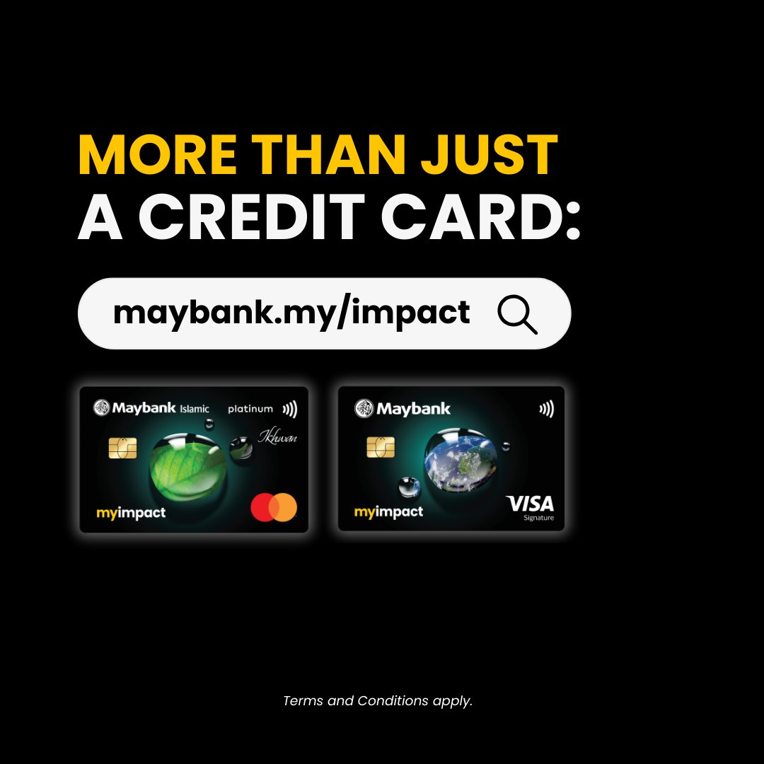 MyMaybank's tweet photo. This Earth Day, we thank myimpact cardmembers for carbon offset contributions &amp; invite you to join a worthy cause!

With myimpact Credit Card/-i, you can track &amp; offset your carbon with financial contributions towards Regional Reforestation Initiatives. https://t.co/YujUKnMskh. https://t.co/Tyfs6vsxwS