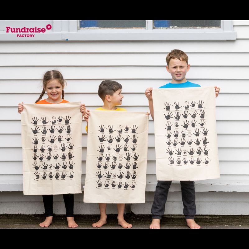 Custom Hand Print Tea Towels are excellent fundraisers all year round! 

Get a FREE sample and FREE visual today!
✉️sales@fundraisefactory.com 

Check the link for more info: buff.ly/49MXPrj 

#fundraisefactory #customteatowels #schoolfundraising