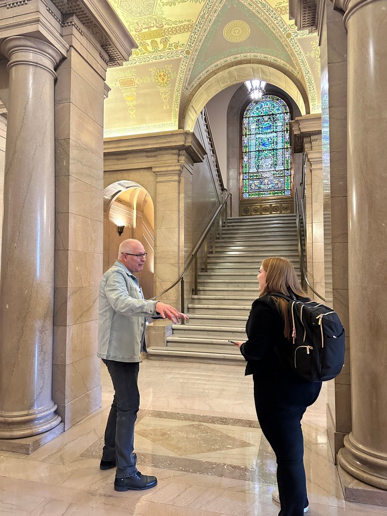 Tour one of St. Louis' Grand Spaces - Central Library! Free weekly tours are available or download the SLPL Central Library Tour app and explore on your own. Call 314-241-2288 or visit slpl.org for details.