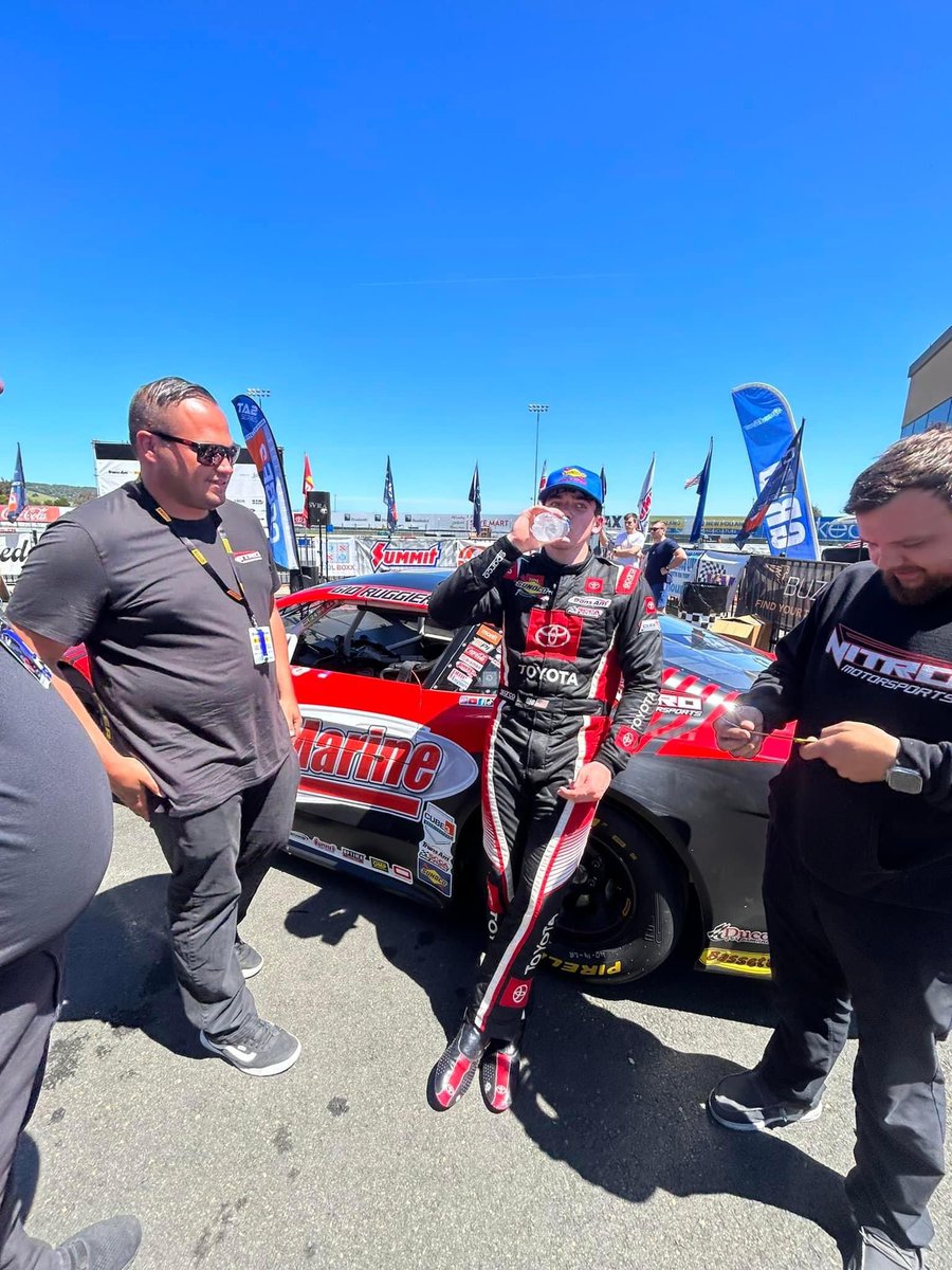 Got it done today with @racewithnitro at Sonoma Raceway in @GoTransAm! Huge thank you to everyone who makes this possible. Dover next weekend now! #teamtoyota