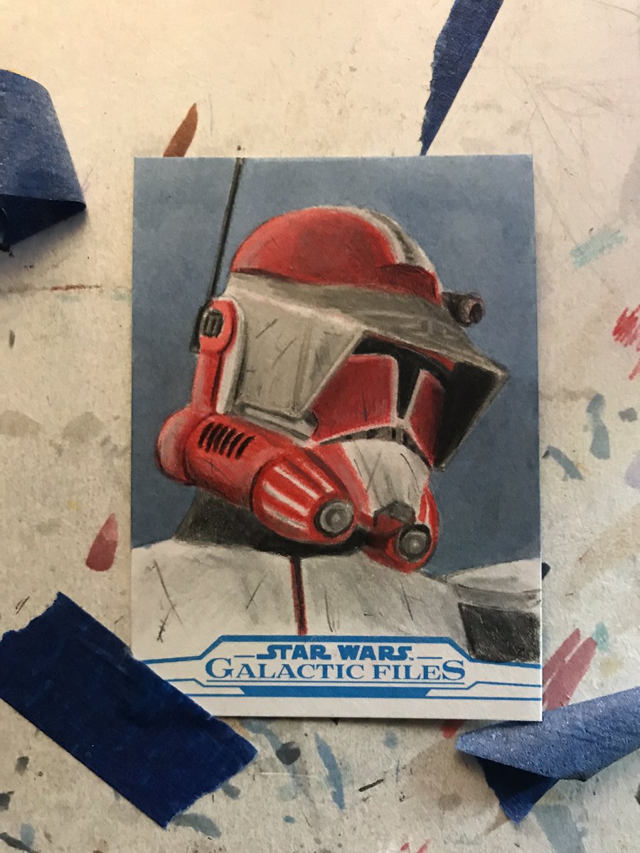 KSGeekMan's tweet photo. Another entry for #sketchcardsunday! Hereβs a @topps Galactic Files sketch I did back in 2018. This was done with Polychromos pencils and Copic marker. Clone Commander Fox phase 2. #starwars #clonewars #sketchcards #clonetrooper #clonecommanderfox https://t.co/6Z1nLaIi46