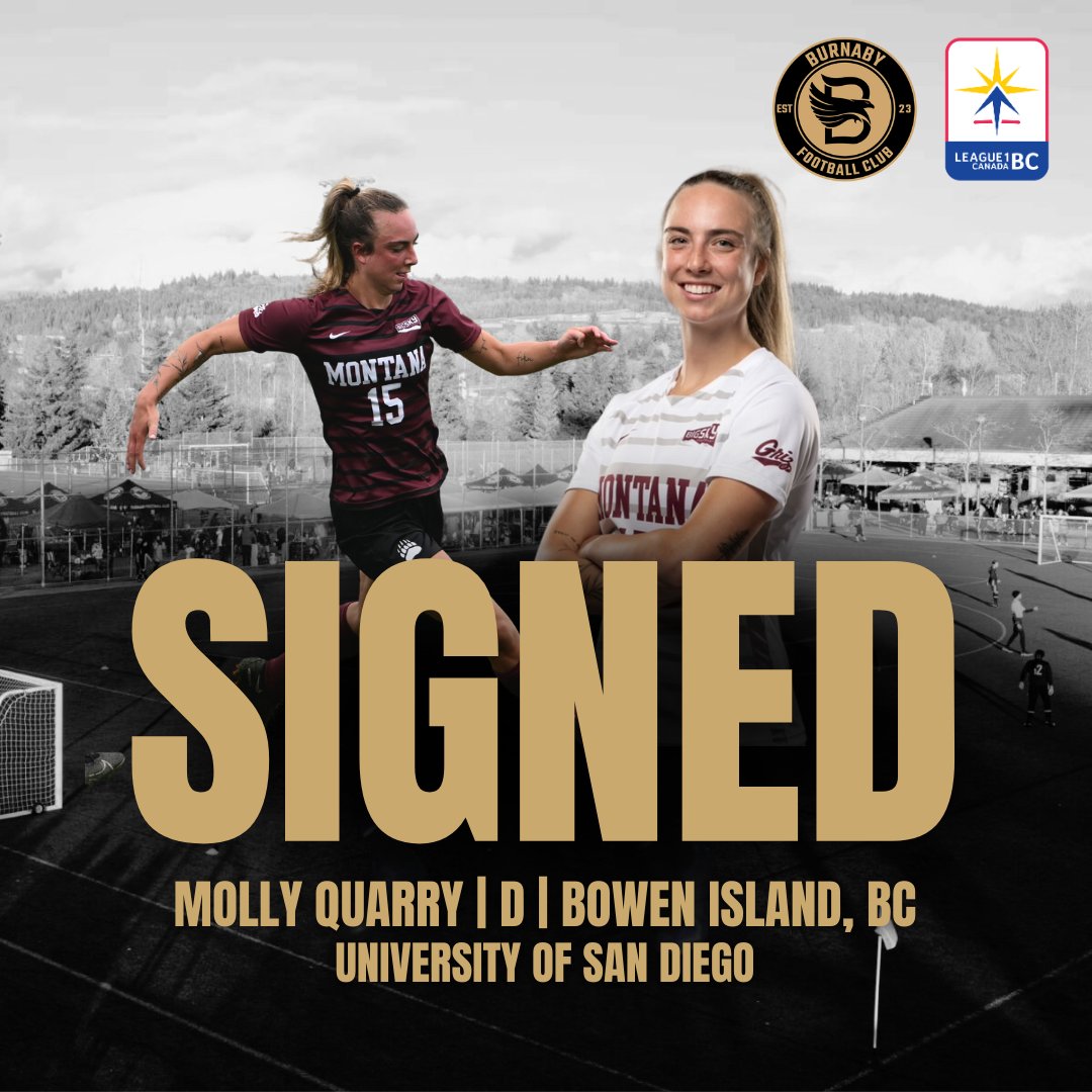 SIGNING ALERT 🚨🦅
Burnaby FC is excited to announce the signing of Defender Molly Quarry from Bowen Island, BC. 

Welcome, Molly!