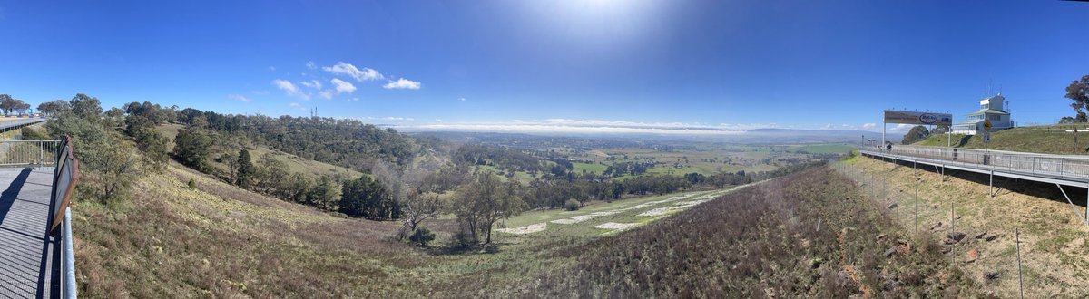 View from top of Mt Panorama