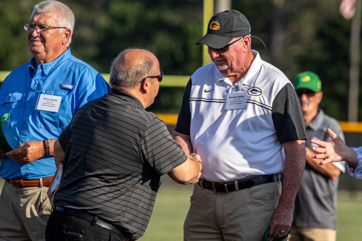 GwdHighEagles's tweet photo. Baseball 📸

Friday night was a huge success! Congratulations again to the 1966 State Championship team. It was a great reminder of the rich tradition of being a Greenwood Eagle!

#ForTheG https://t.co/TxP8U1YW78
