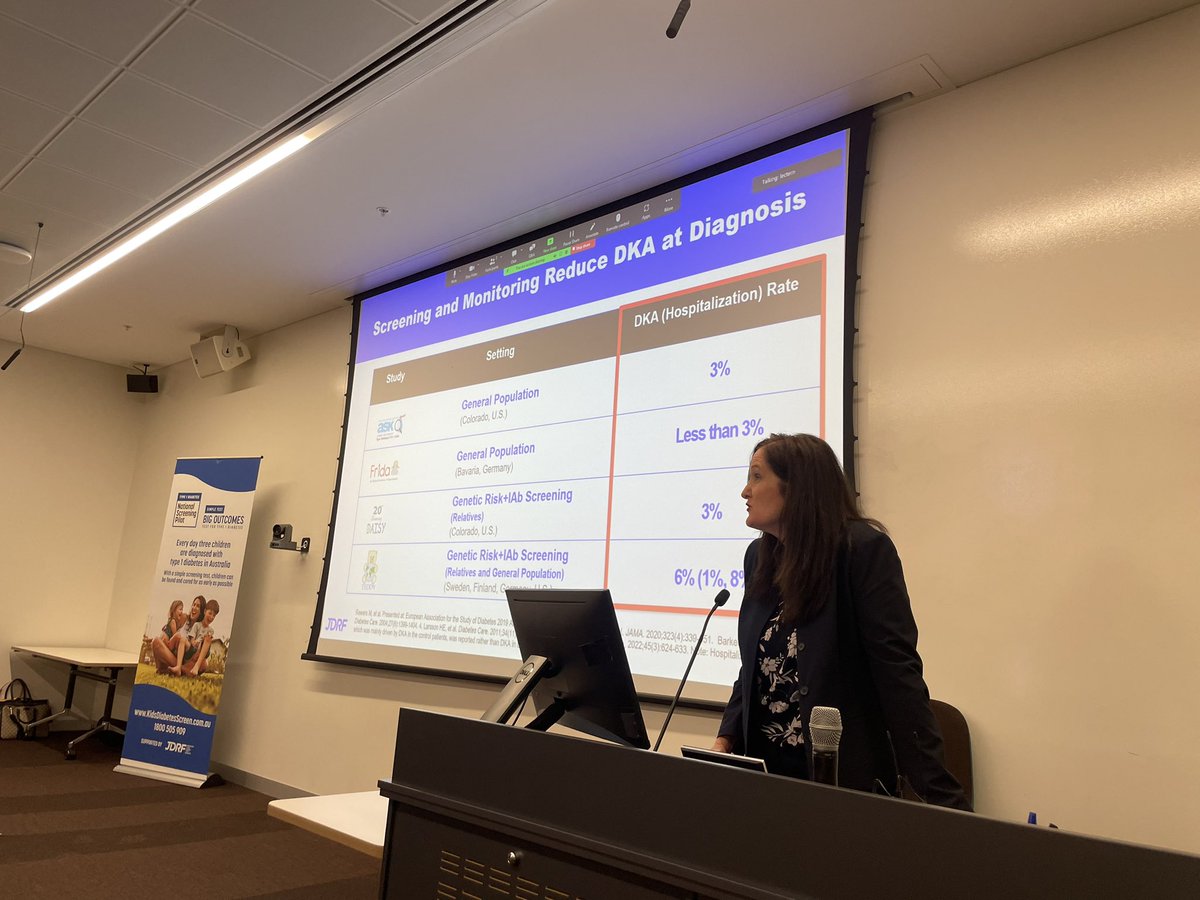 The formidable Dr Anastasia Albanese-O’Neill from @JDRF, giving us the global perspective on #type1diabetes screening #T1DScreeningThinkTank2024 @JDRFaus @CPC_usyd