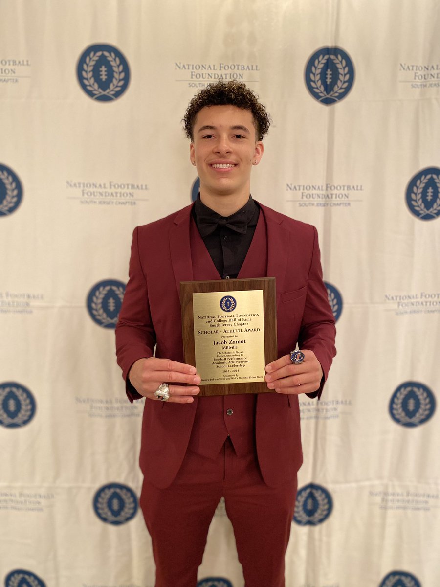 JacobZamot's tweet photo. Truly Honored to be recognized as a Scholar Athlete by the @NFFNetwork https://t.co/PUs332rHtz